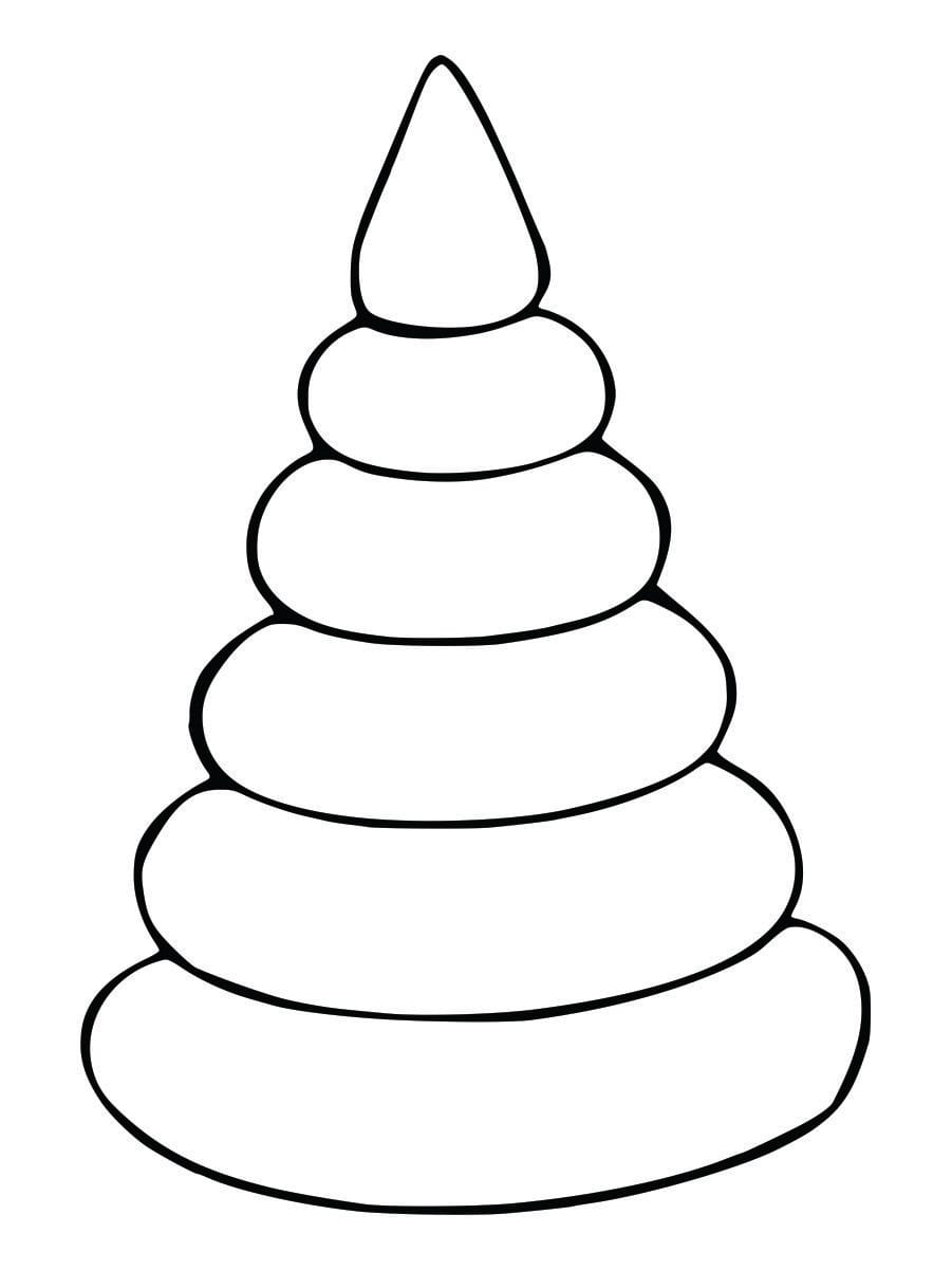 Coloring page for kids number 7