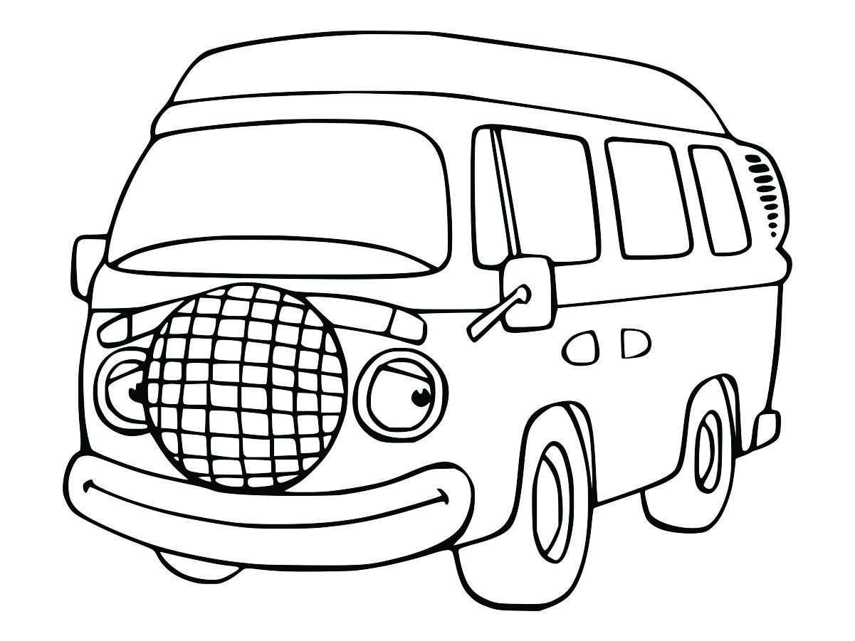 Cartoon Kombi coloring page.