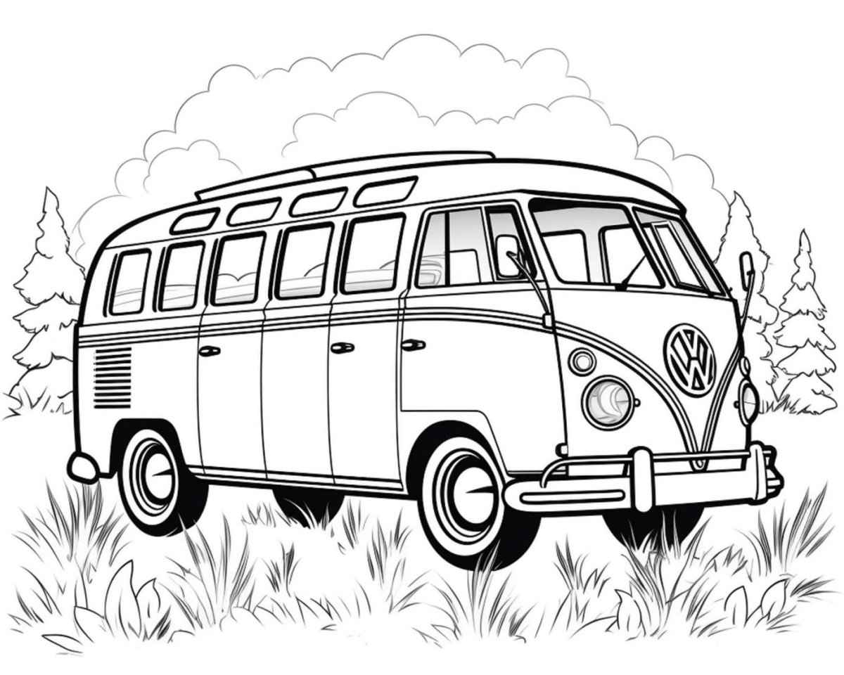 Printable Kombi coloring page.