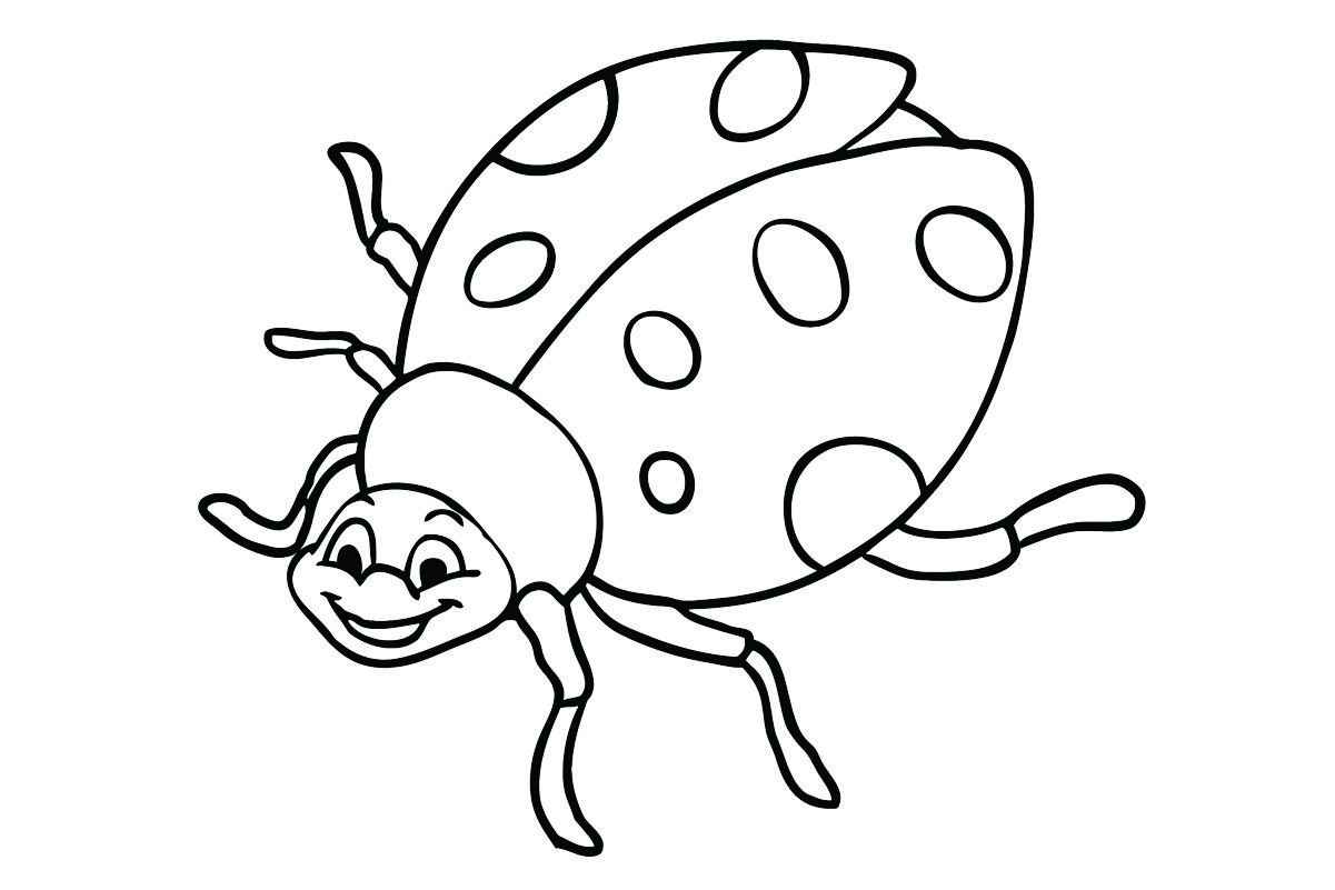 Ladybug coloring page, number 16.