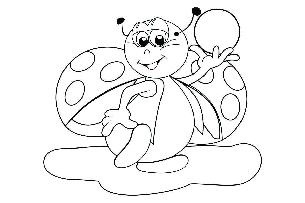 Ladybug coloring page, number 21.