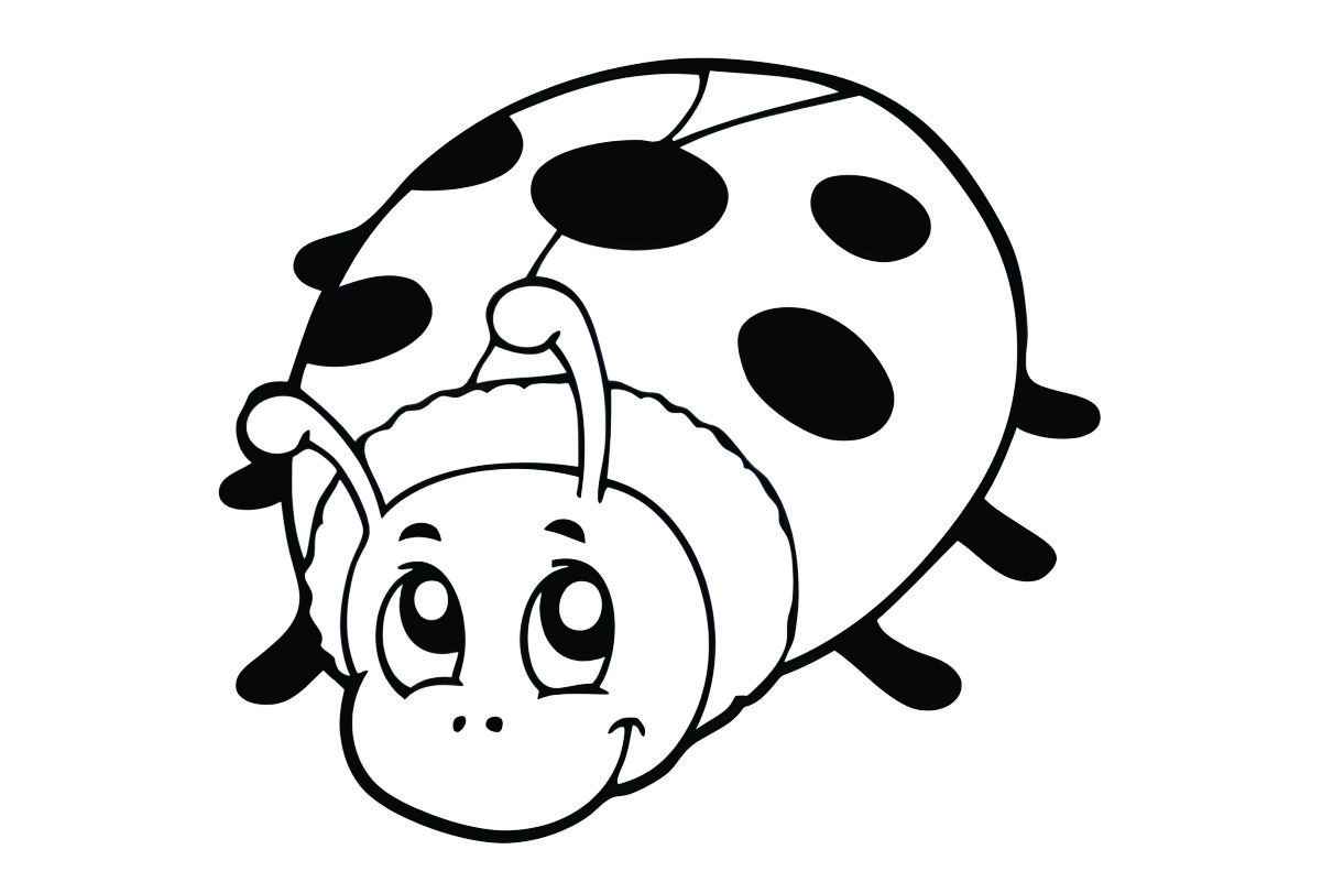 Ladybug coloring page, number 22.