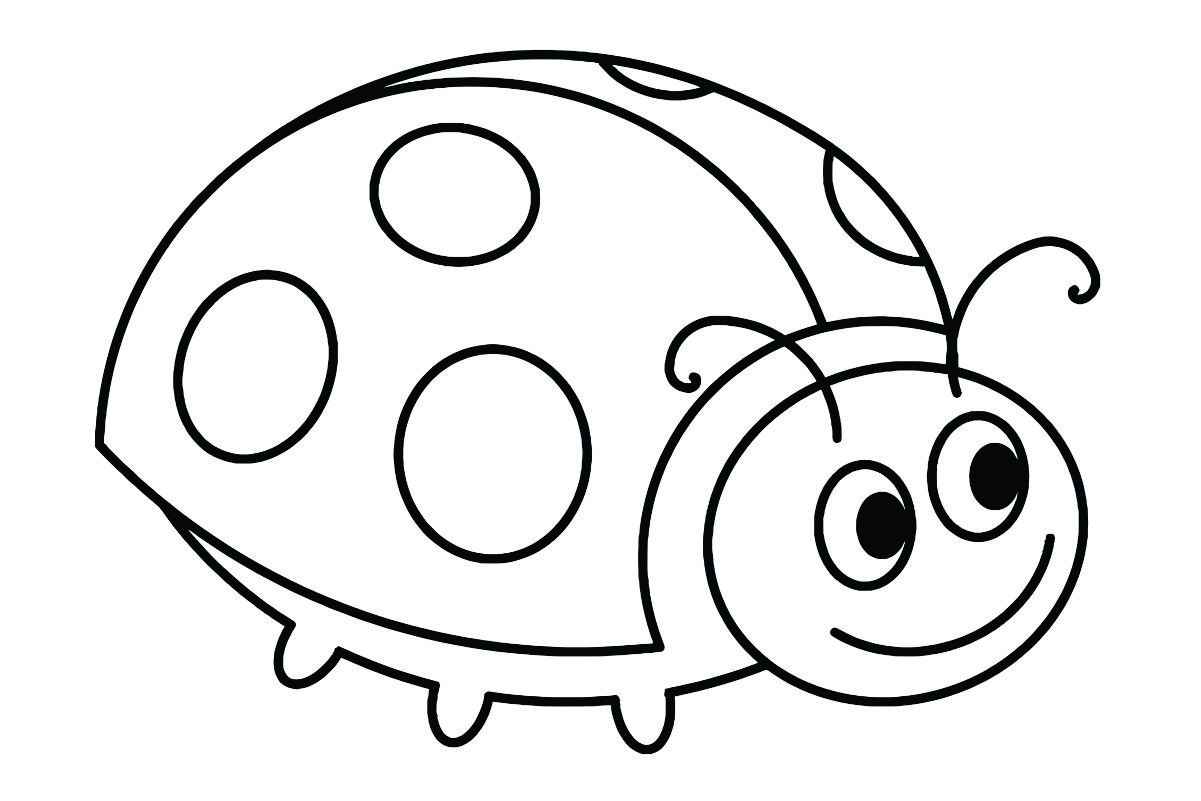 Ladybug coloring page, number 27.