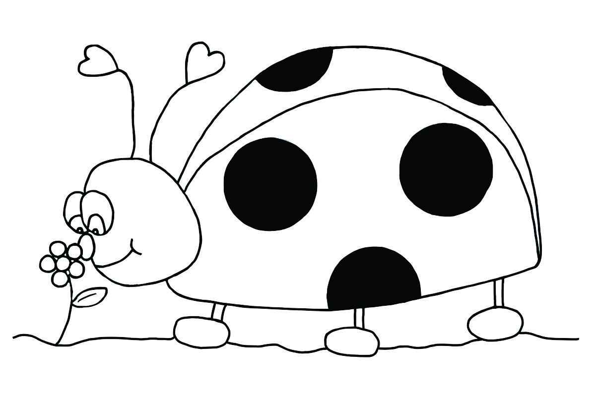 Ladybug coloring page, number 31.