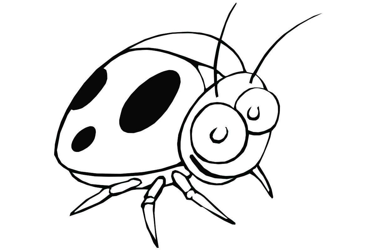 ladybug coloring page to color.