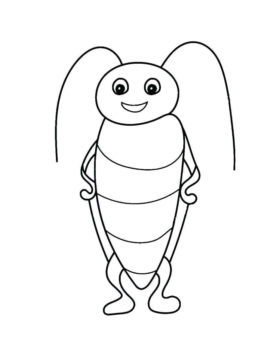 Ladybug coloring page to paint.