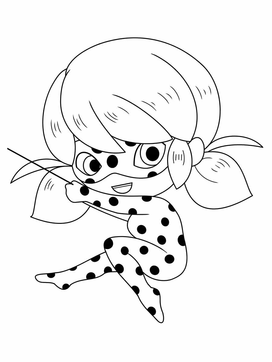 Coloring page of Ladybug for kids.