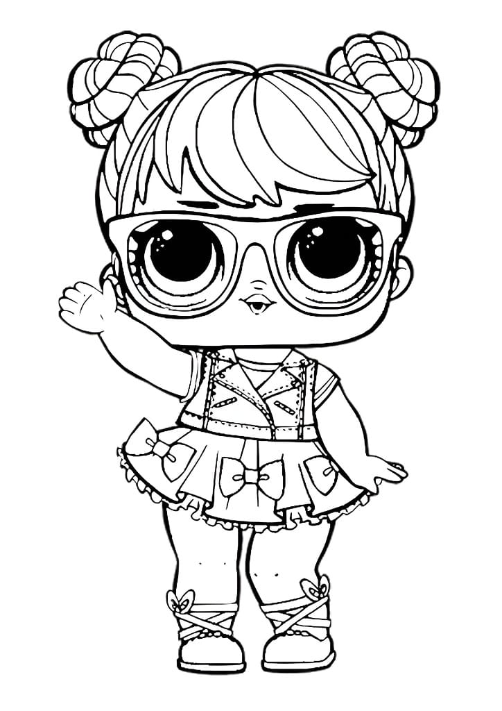 LOL Bon Bon Doll coloring page.