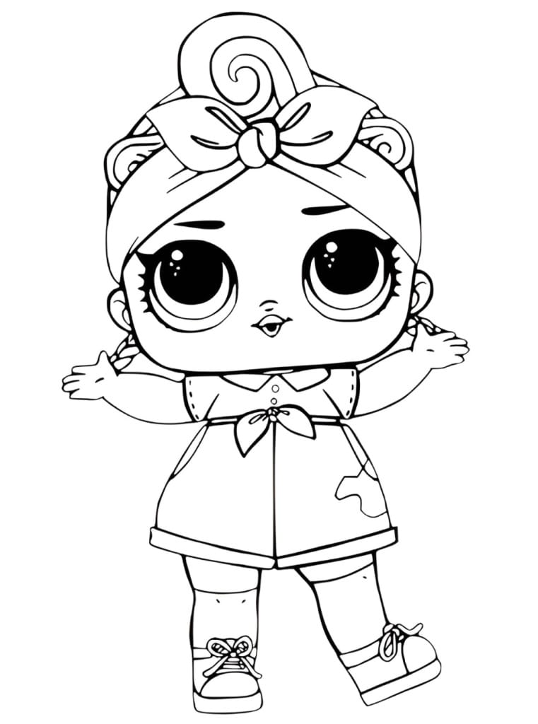 LOL Can Do Doll coloring page.