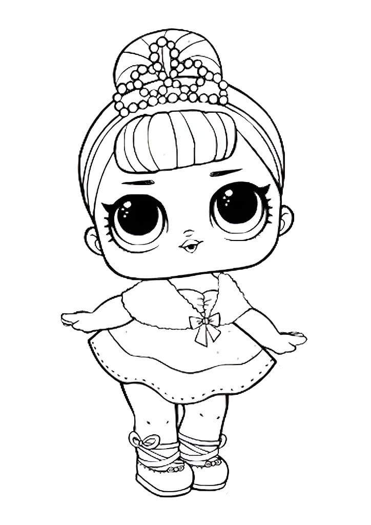 LOL Crystal Queen coloring page.