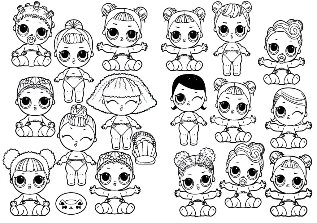 LOL Daug Doll coloring page.