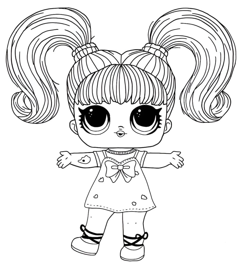 LOL Doll coloring page