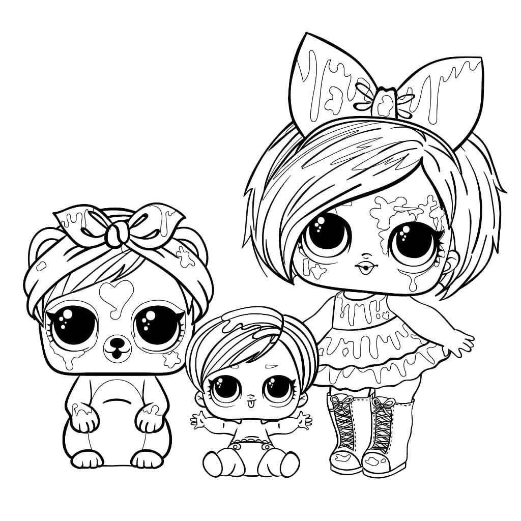 LOL Doll coloring page 2.