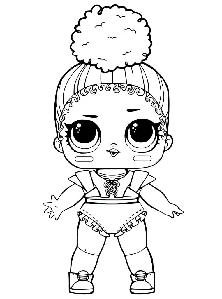 LOL Doll coloring page 3.