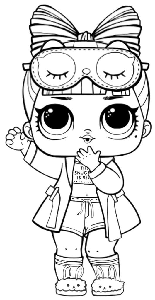 LOL Doll coloring page 5.