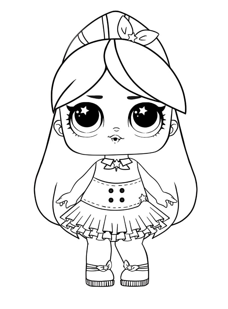 LOL Doll coloring page 6.