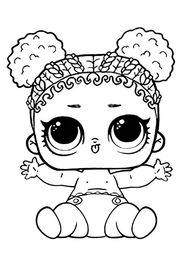 LOL Doll coloring page.