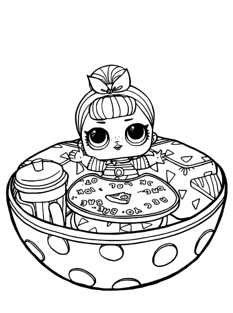 LOL Doll Egg coloring page.