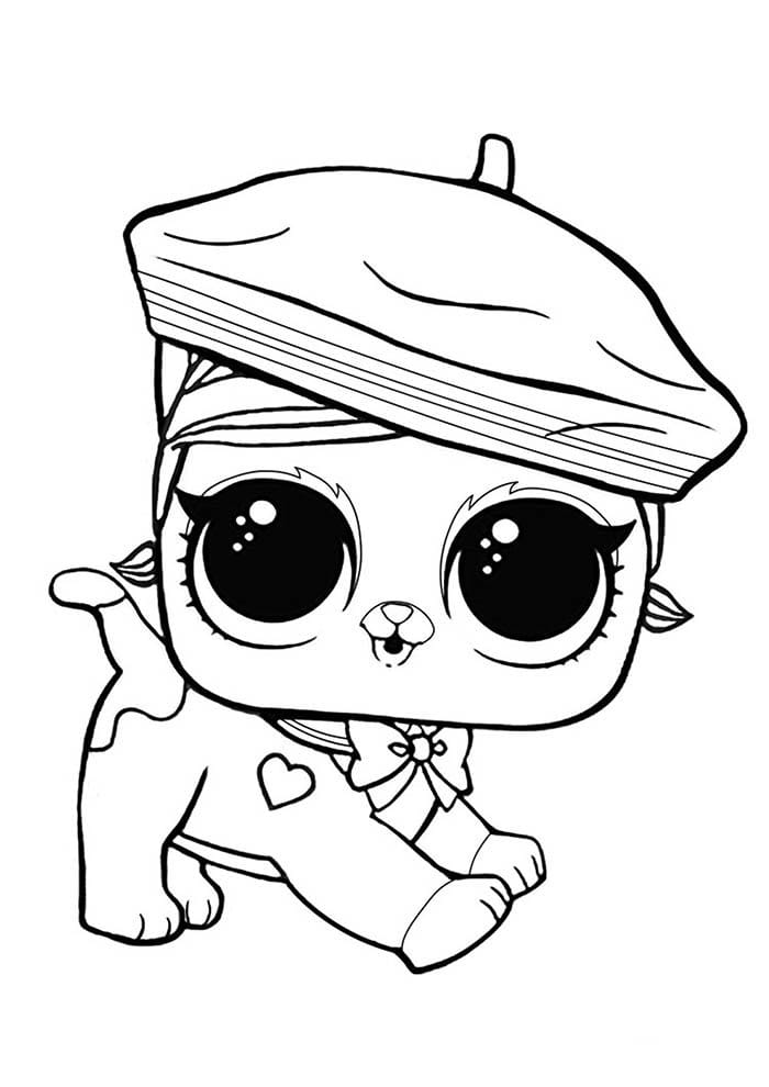 LOL Doll printable coloring page.