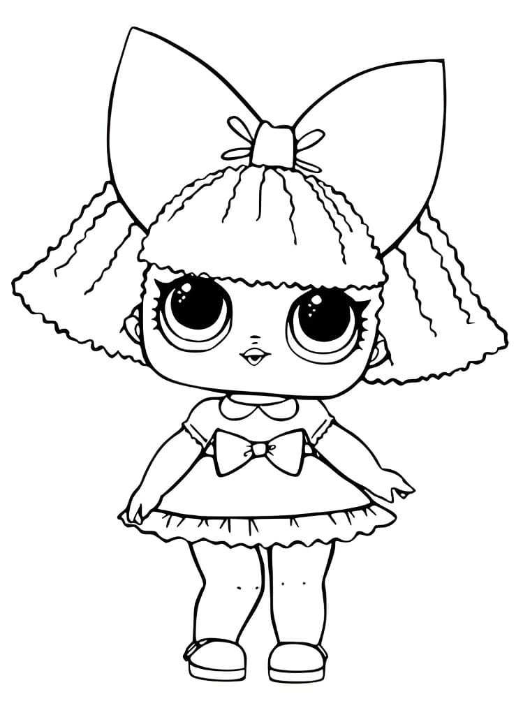 LOL Doll Su Kaspinu coloring page.