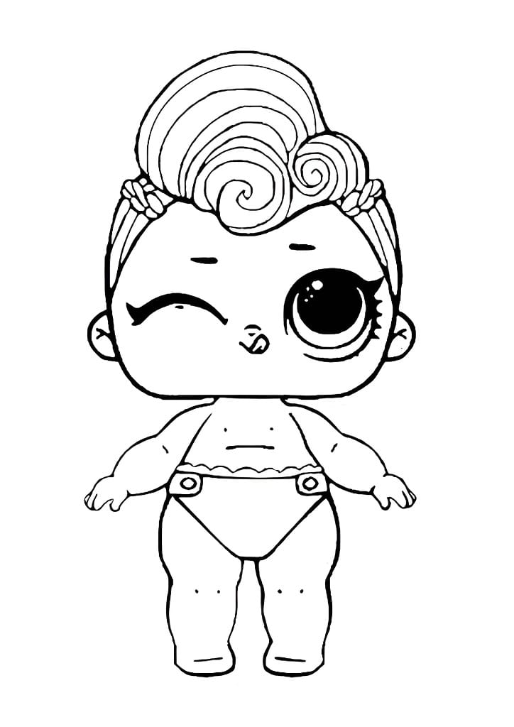 LOL Dolls coloring page.