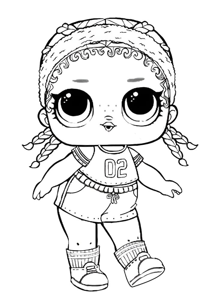 LOL Kicks Doll coloring page.