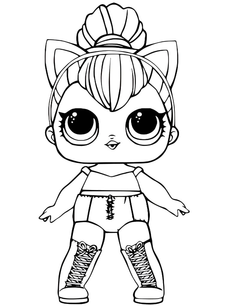 LOL Kitty Queen coloring page.