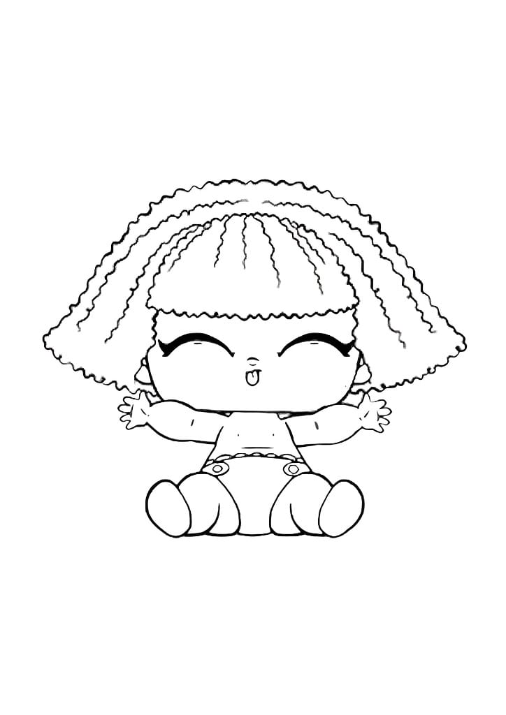 LOL Lil Diva Doll coloring page.