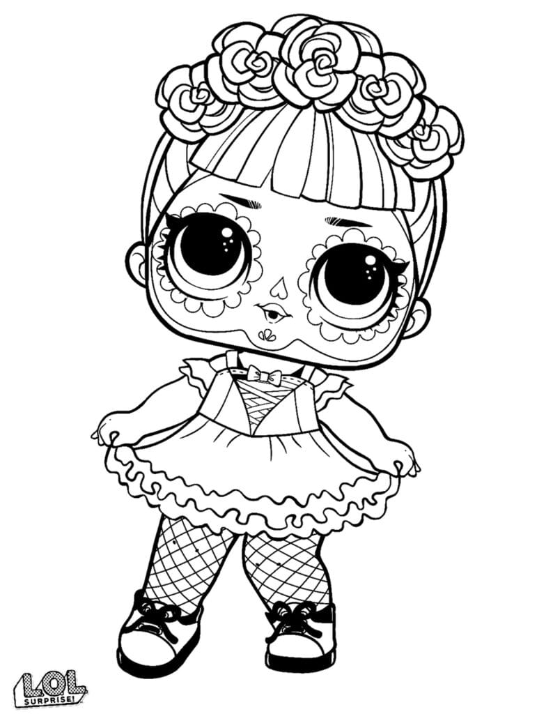 LOL Mergaite Doll coloring page.