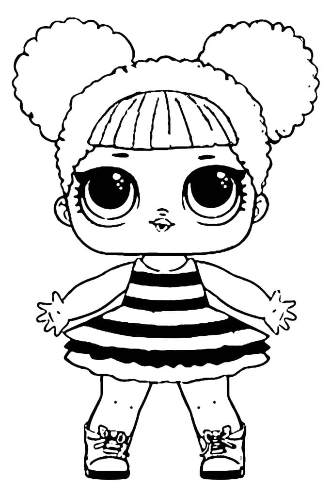 LOL Mergaite Doll coloring page.