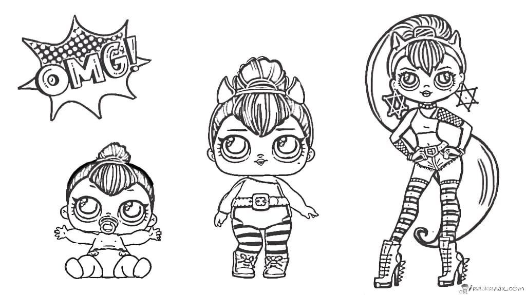 LOL Mom Doll coloring page 1.