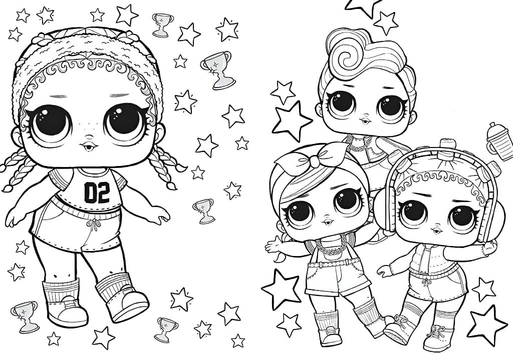 LOL Mom Doll coloring page.