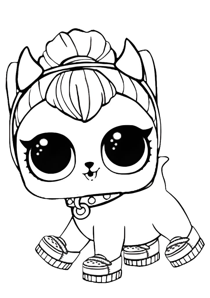 LOL Pet Doll coloring page.