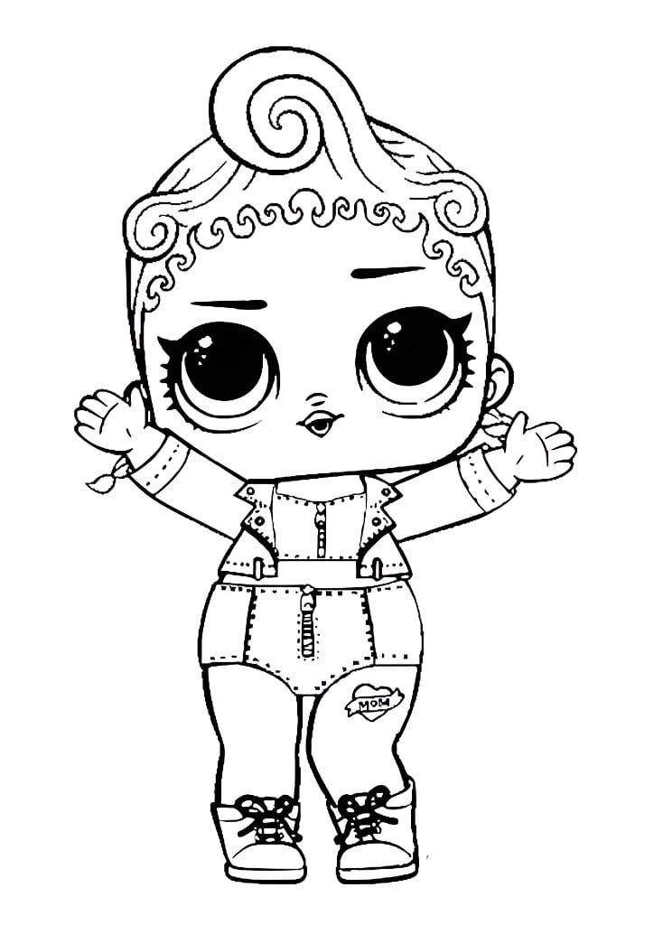 LOL Pink Baby Doll coloring page.