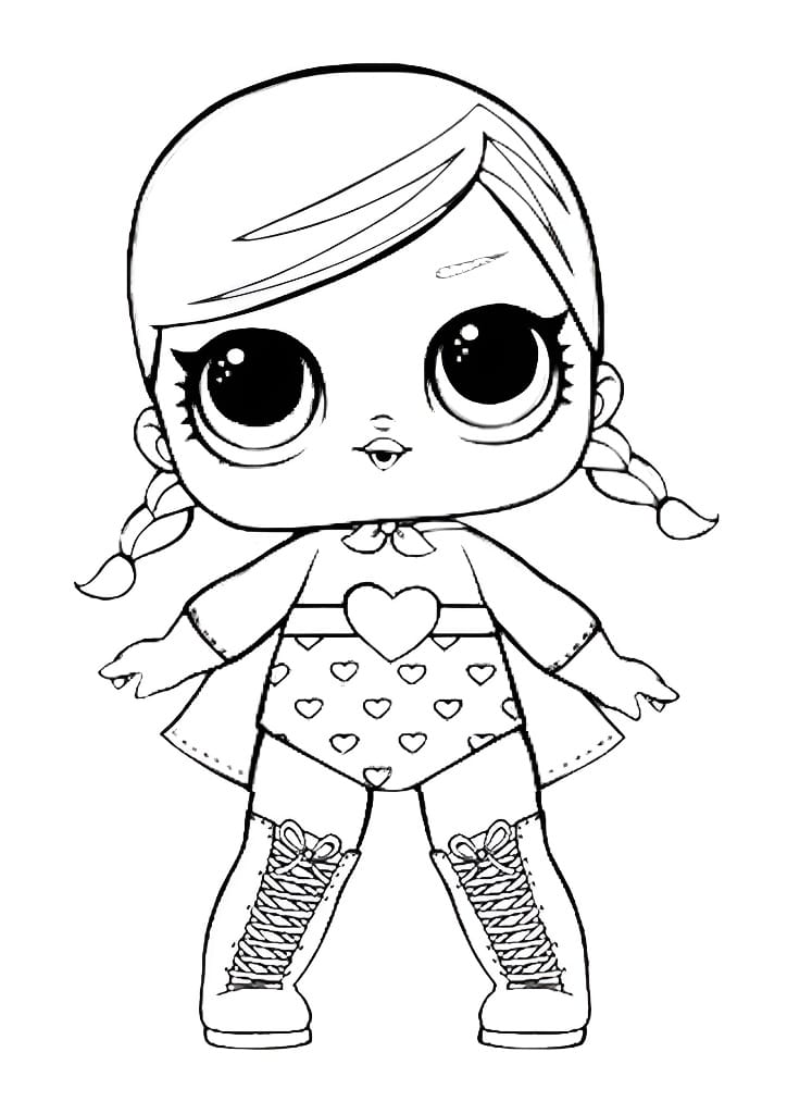 LOL Super Baby coloring page.