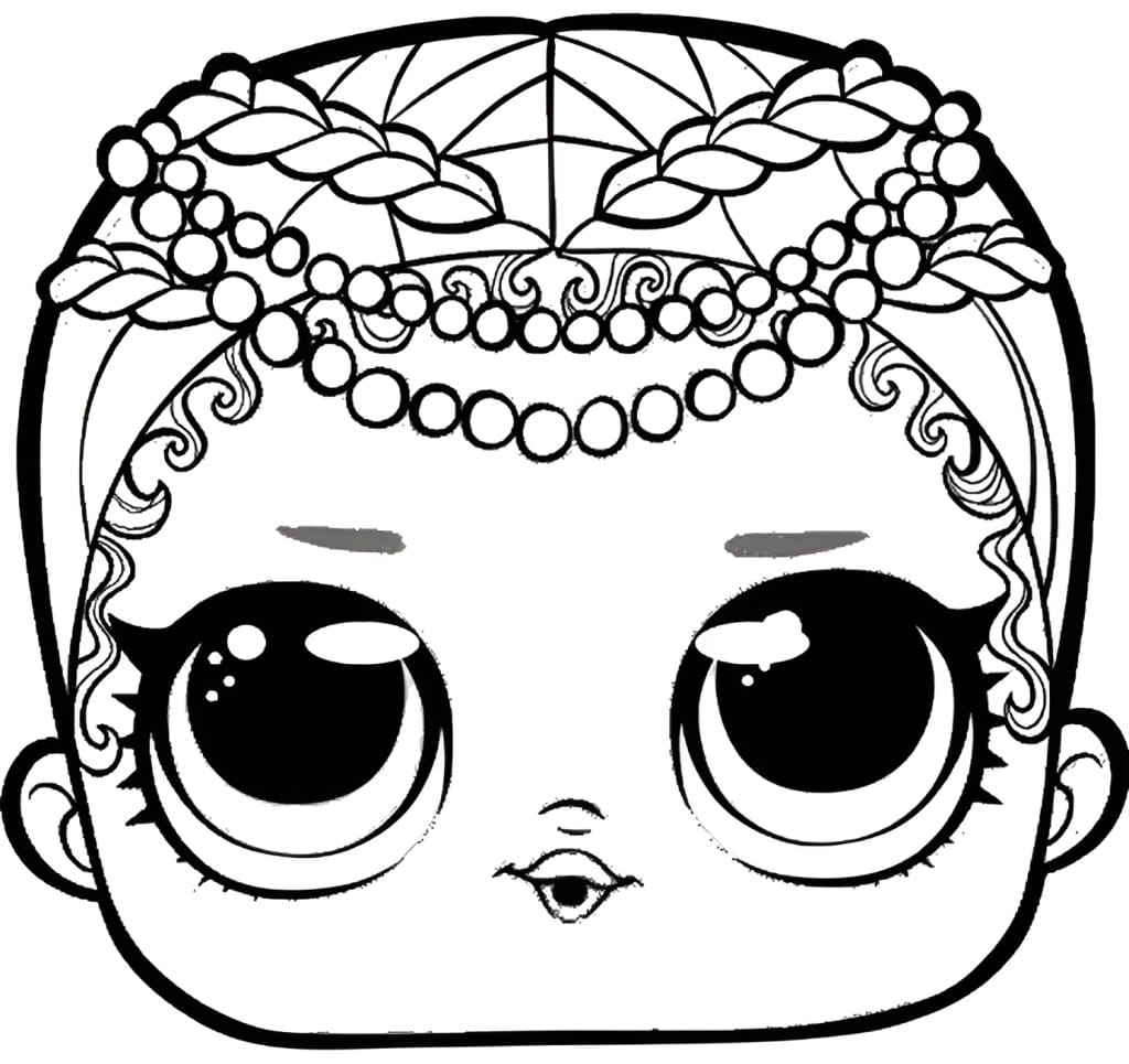 LOL Surprise Doll coloring page.