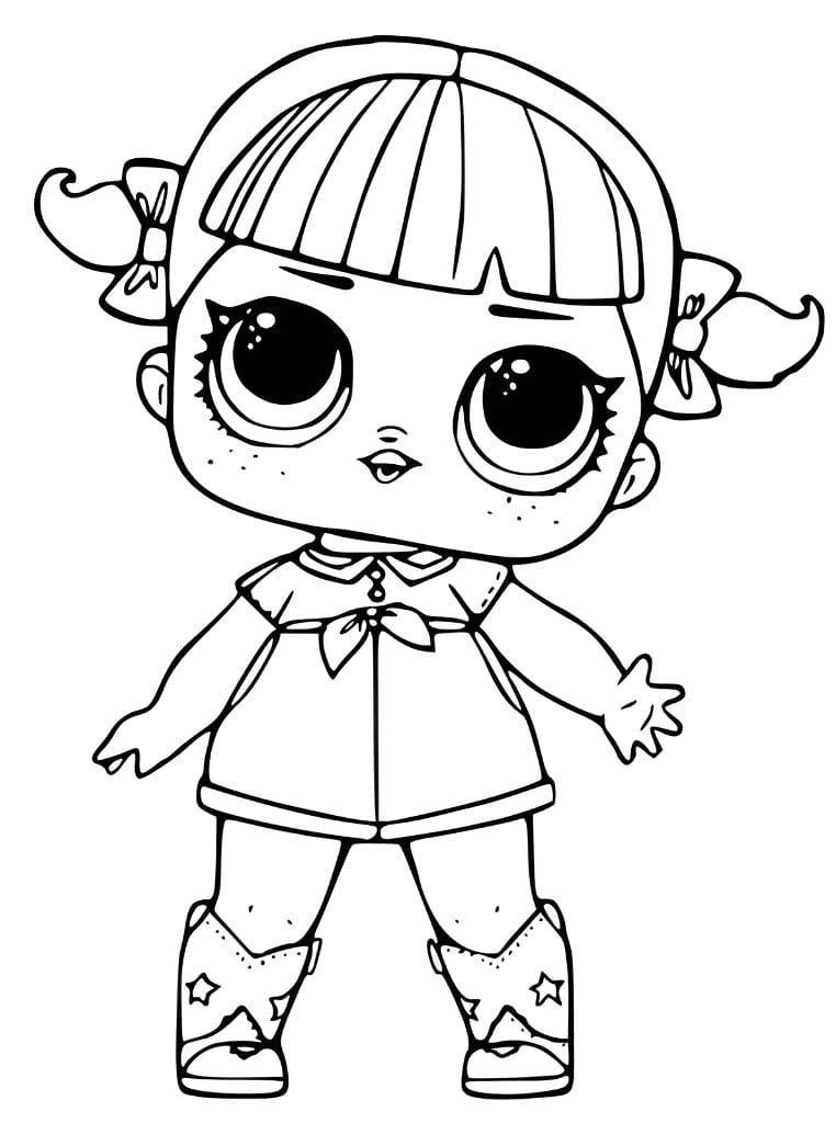 LOL Surprise Doll coloring page.