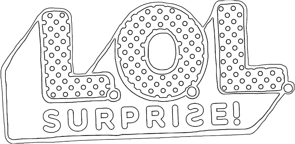 LOL Surprise Letters coloring page.