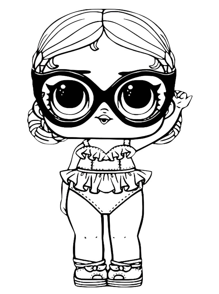 LOL Vacay Babay Doll coloring page.