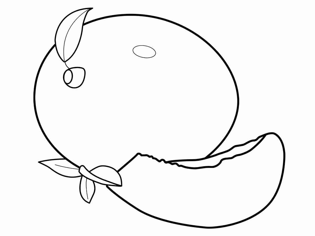 mango coloring page 4