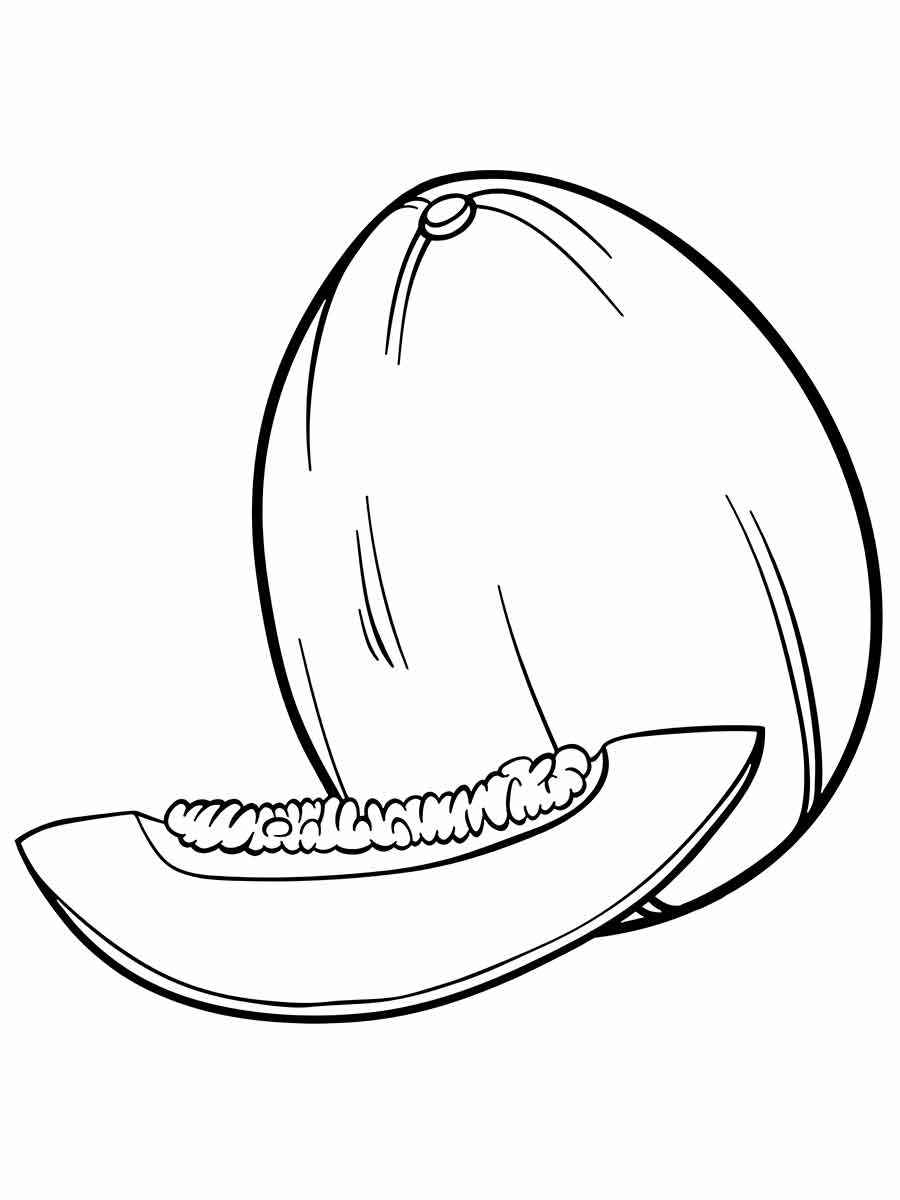 melon coloring page