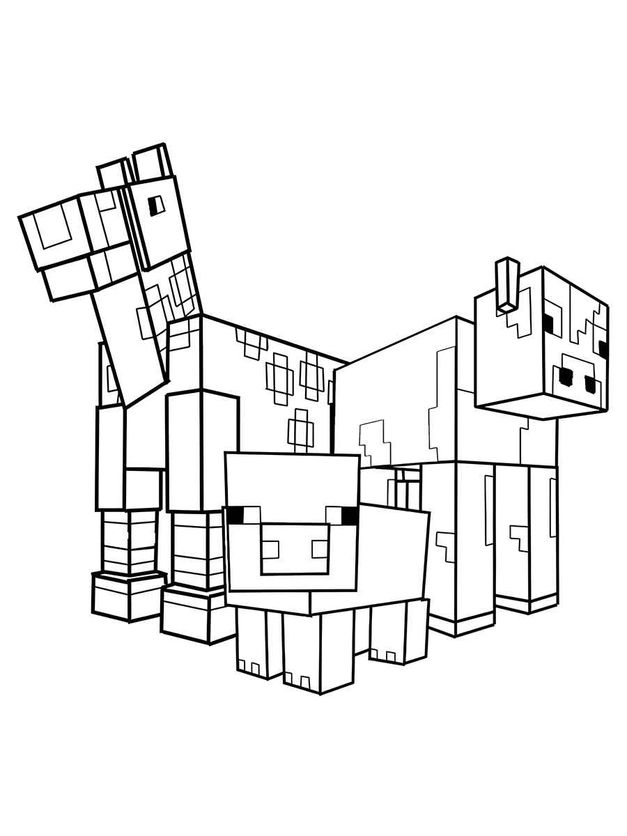 Minecraft coloring page 110