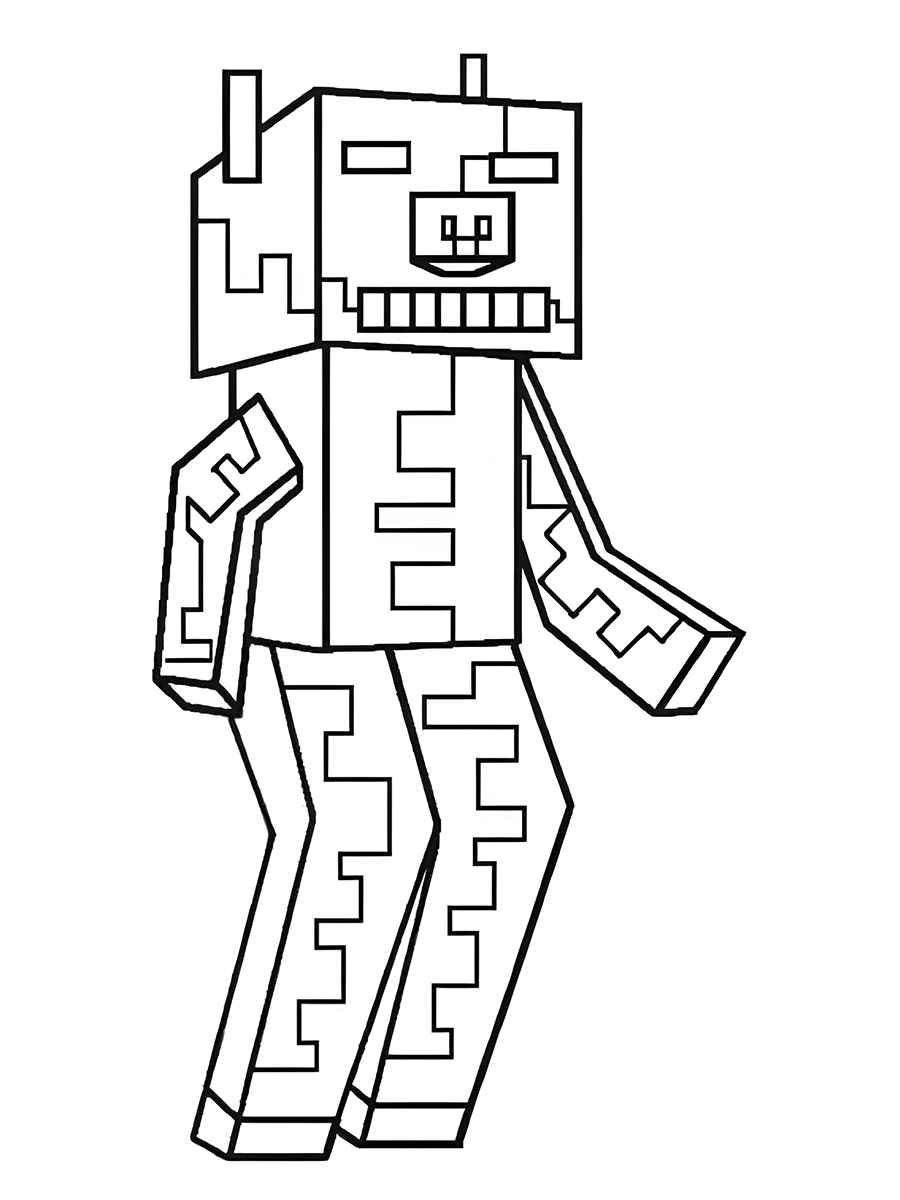 Minecraft coloring page 42