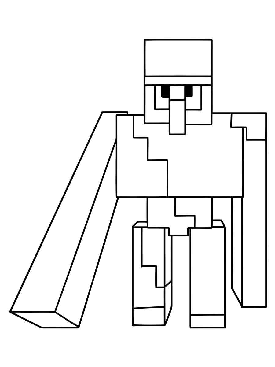 Minecraft coloring page 53