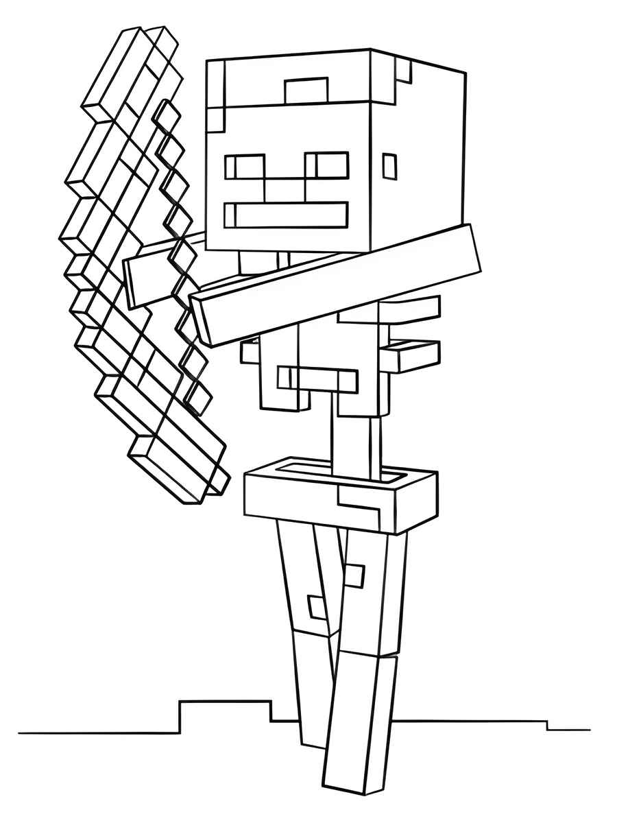 Minecraft coloring page 57