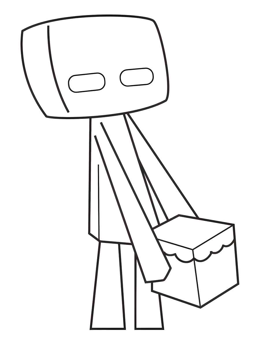 Minecraft coloring page 58