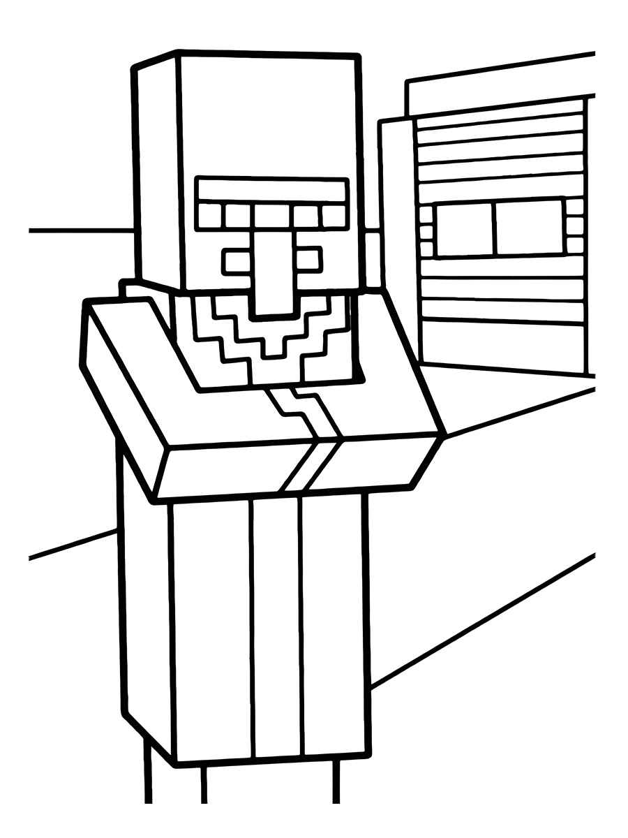 Minecraft coloring page 80