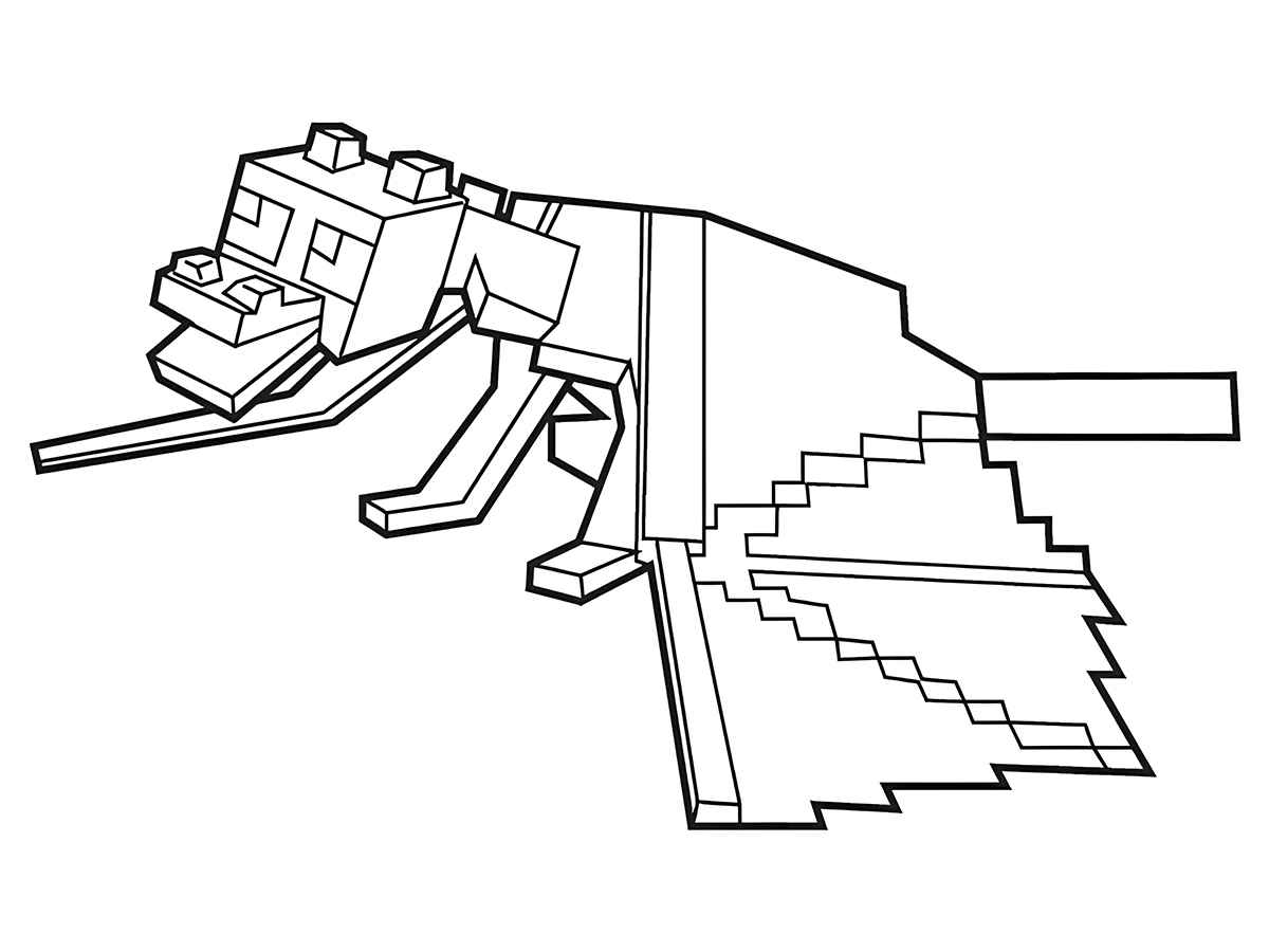 Minecraft coloring page 87