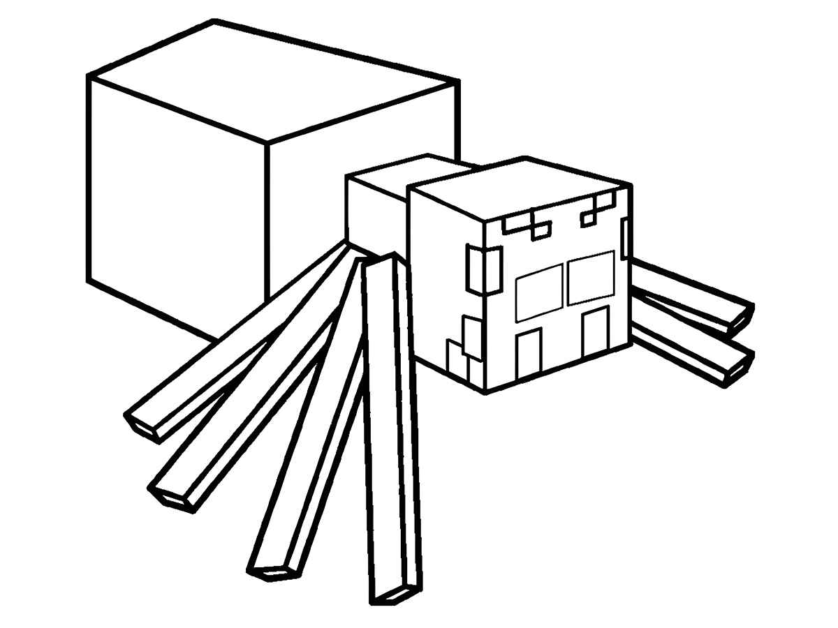 Minecraft coloring page 90