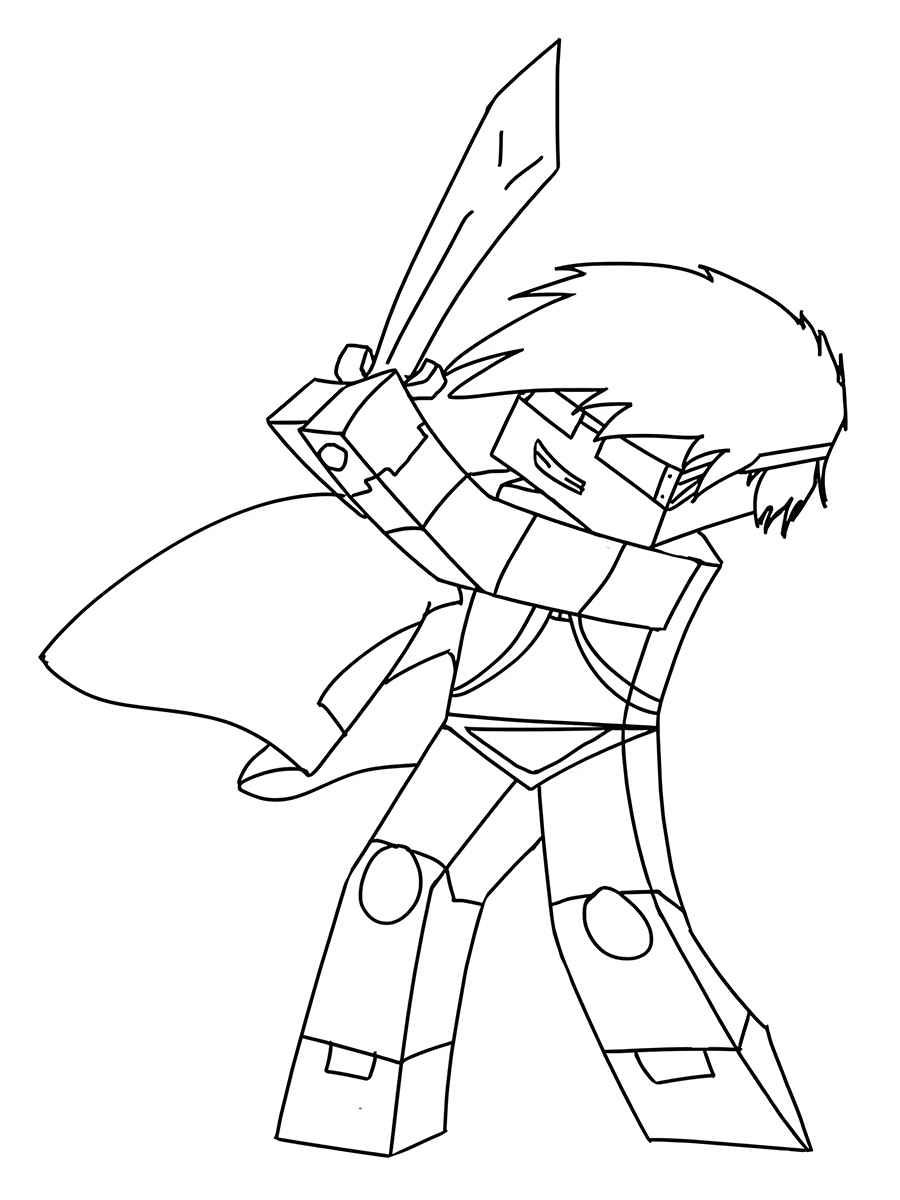 Minecraft coloring page 97